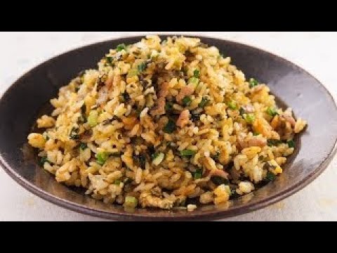 豚肉と高菜の花椒炒飯 のレシピ　|　料理サプリ