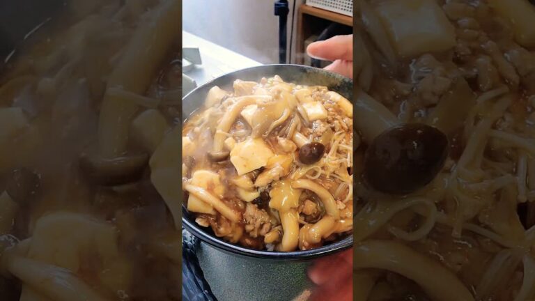 【麻婆豆腐キノコ】きのこっのこ～のこげんきのこ🎶