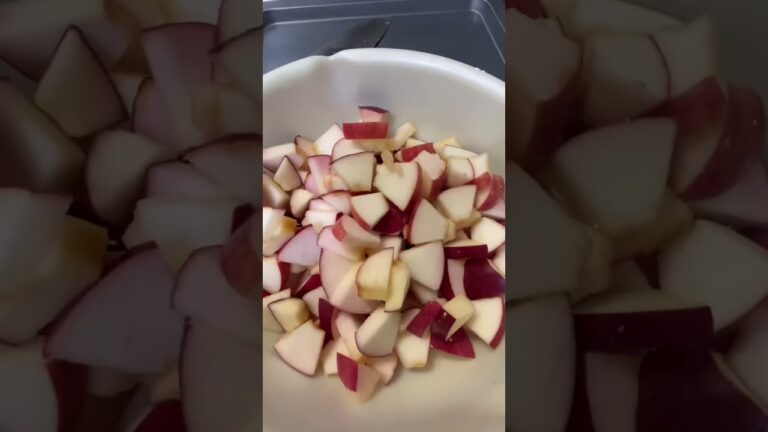 りんごケーキ作ってみた🍎#りんご #ホットケーキ #簡単