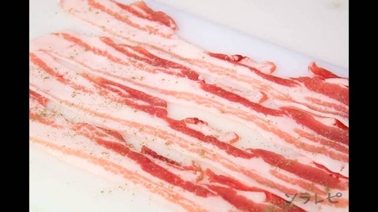 数秒でわかる「筍と長芋の肉巻き」の作り方