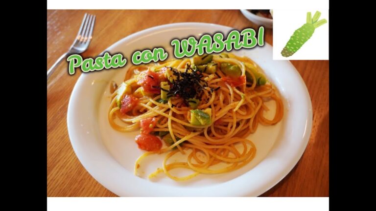 La receta de pasta con Wasabi＠Japón アボカドトマトわさびパスタ