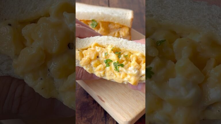 3分あればできちゃう🙌我が家の山盛り贅沢たまごサンド☺️