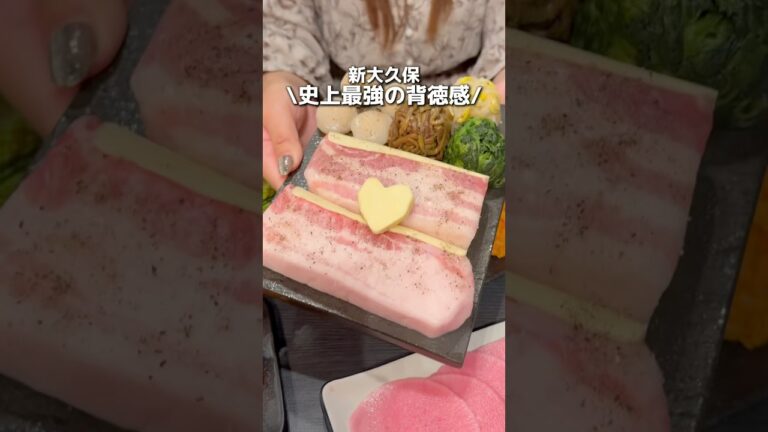 【新大久保】新発売⁉︎ギルティな絶品サムギョプサル #新宿グルメ #東京グルメ #新大久保グルメ