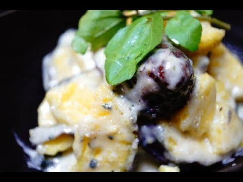 【さつま芋】ゴルゴンゾーラとさつま芋のクリーム煮　洋風レシピ