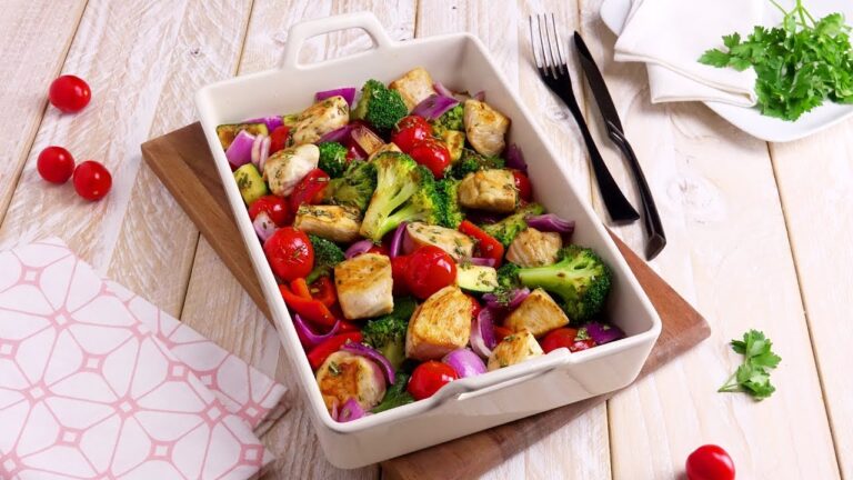 野菜の彩りが美しいチキンロースト