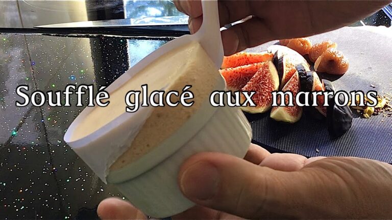 【栗のスフレグラッセ🌰】型から飛び出す素敵なフォルム！簡単混ぜて冷凍！？soufflé glacé aux châtaignes【My Recipe 68】