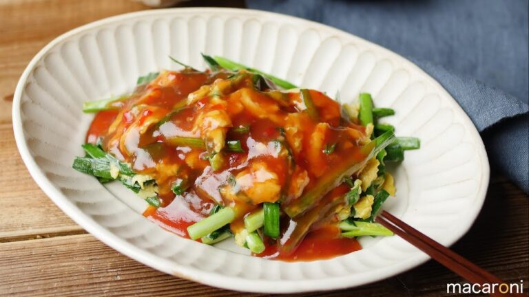 ふわふわ卵にごはんがススむ！ニラ玉 チリソース のレシピ 作り方