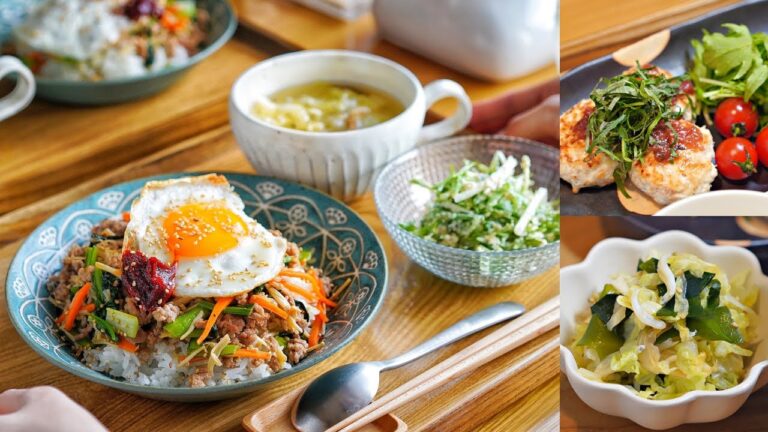 【２日分】頑張らない晩ごはん献立【管理栄養士の一汁二菜】