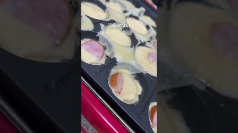 たこ焼きといいながら、ウィンナー焼き。