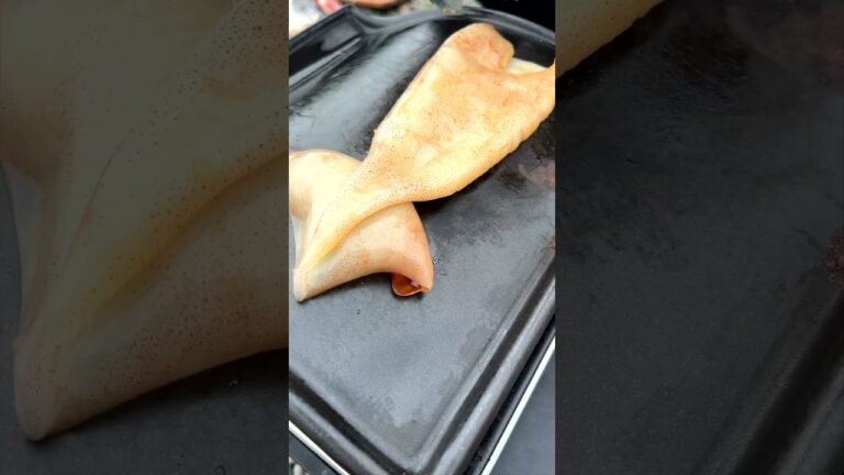 至高のイカ丸ごとステーキを"かわら"で焼いたら衝撃的うまさだった #shorts