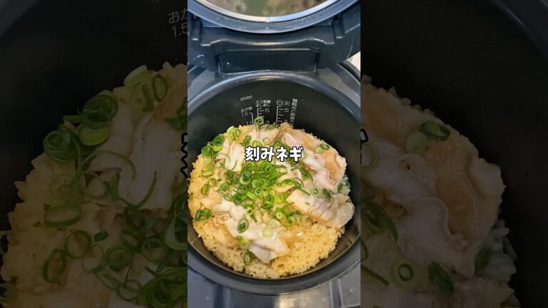 【簡単レシピ】豚バラのスタミナ炊き込みご飯！！#炊飯器レシピ