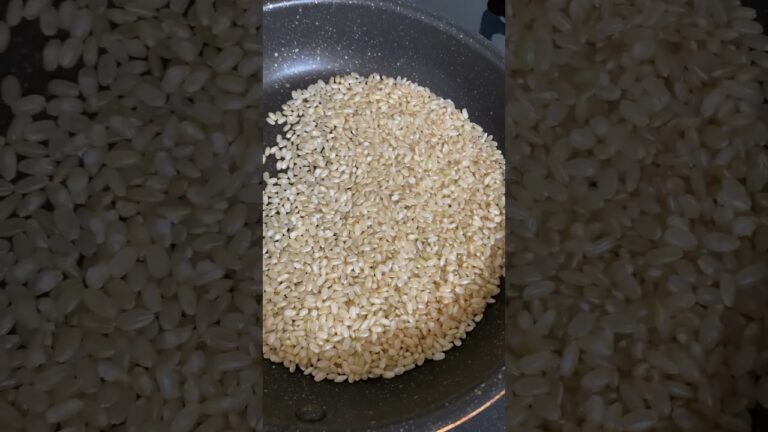 玄米茶の素／あられって簡単に作れるんだぁ／それにめちゃくちゃ美味しい