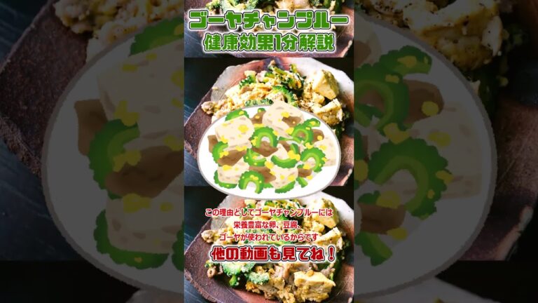 【ゆっくり解説】ゴーヤチャンプルーの栄養を1分で解説 #shorts