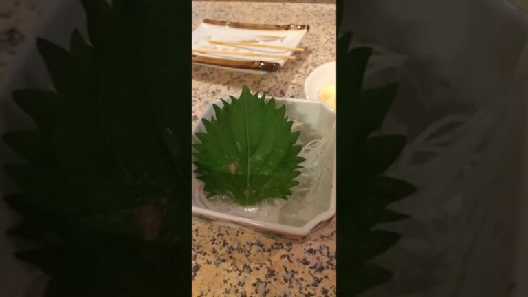 あまりにも刺身のツマのシソが美味しかったので、思わず＃＃