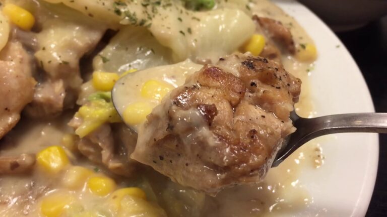 松屋の鶏と白菜のクリームシチュー定食