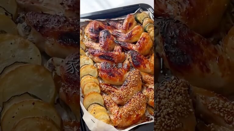 【手羽先の塩麹焼き】旬の野菜と♪