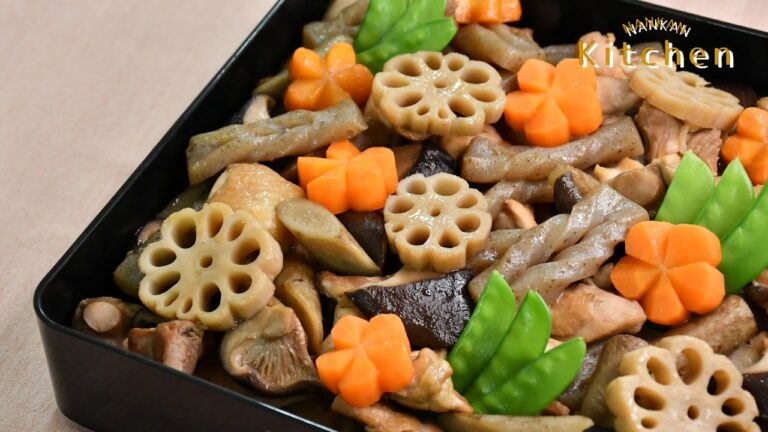 【なんかんキッチン】包丁１本で飾り切り！華やか　筑前煮