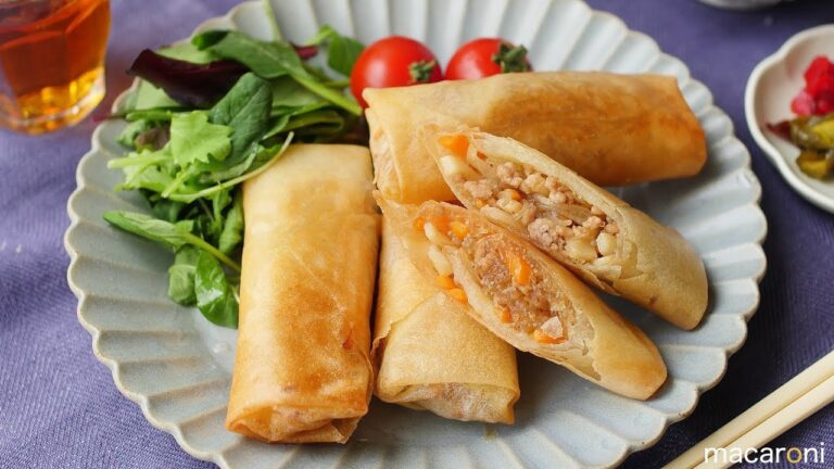 もっちりコリコリ新食感！春雨とたけのこの中華春巻き の レシピ 作り方