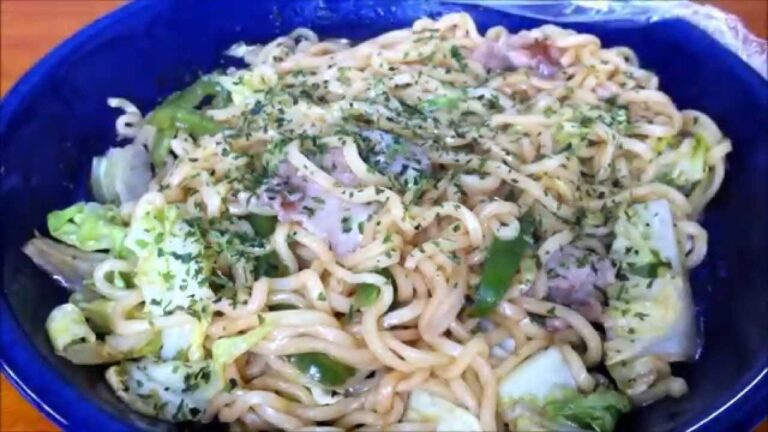 Fried noodles with very easy range~超簡単レンジで焼きそば~