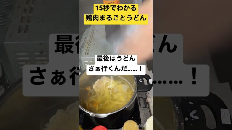 豪快！15秒でわかる！鶏肉まるごとうどん#うどん
