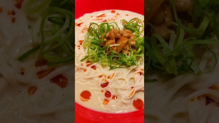 納豆冷やし坦々そうめん