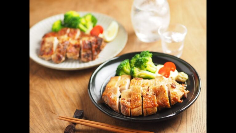 鶏もも肉の塩辛焼き、アンチョビ焼き