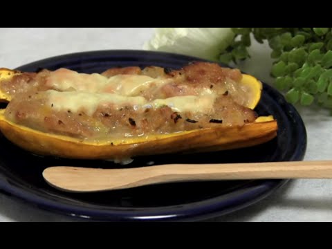 【料理レシピ】ズッキーニボートの作り方♪