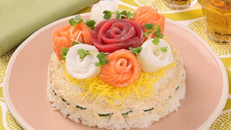 海鮮ブーケのデコケーキ寿司