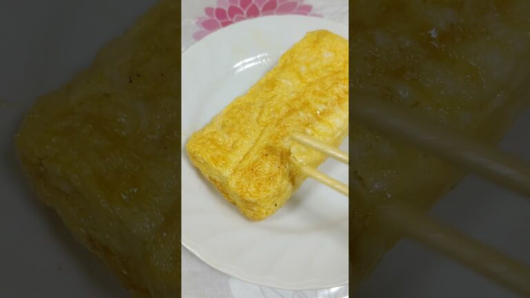 【ビックリ】チキンラーメンの汁でだし巻き卵