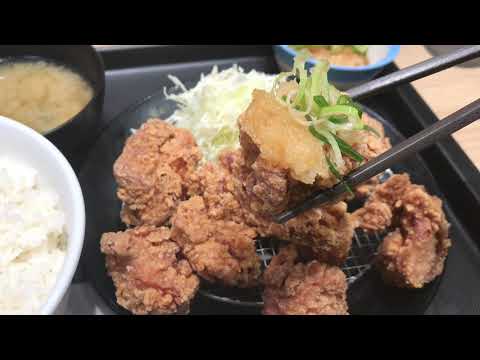 【松のや】おろしポン酢本格唐揚げ定食がさっぱりとしたおろしポン酢が唐揚げをより美味しくしてくれていて、、、