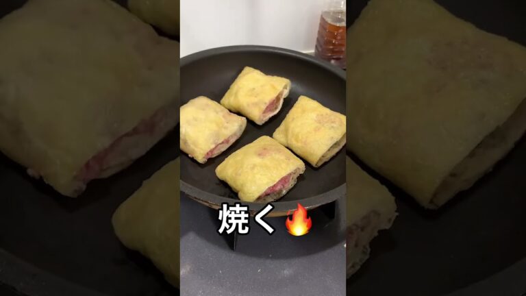 がんもと油揚げの肉詰め【ダイエット49日目】【ケトロカ7日目】#shorts