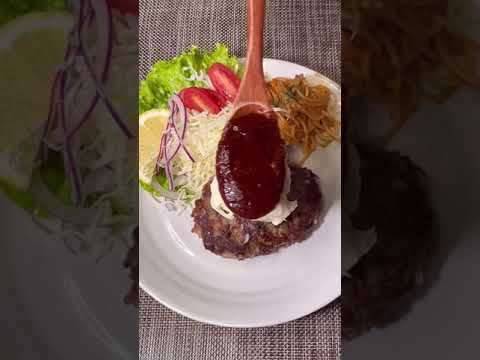 コストコの『かけるチーズソース』を使って簡単チーズハンバーグ#shorts #costco