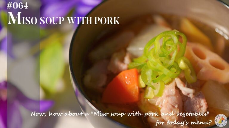 #64【簡単！】具だくさん豚汁の作り方♪｜ASMR & MUSIC