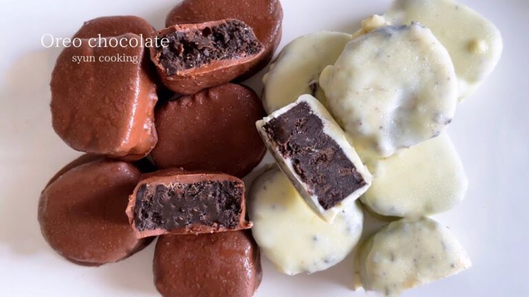 [材料3つ！冷やすだけ] ザクザク濃厚！オレオチョコレート作り方 No oven Oreo chocolate 오레오 초콜릿