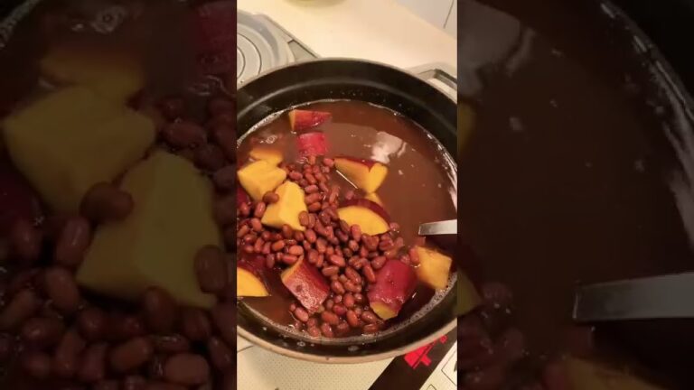 小豆とさつまいも煮完成