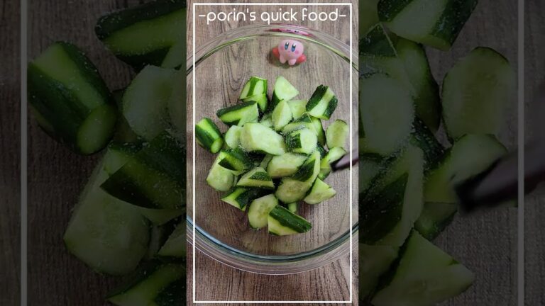 Snacks of cucumbers that you can eat endlessly.≪無限に食べられるきゅうり≫【japanese food】