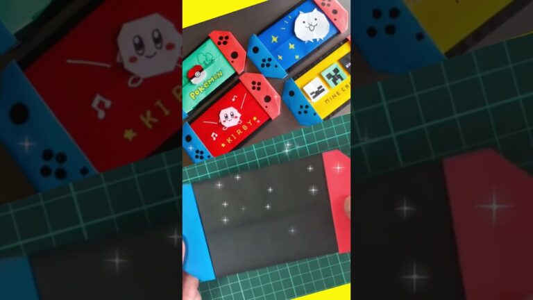 折り紙でswitchをつくるよ！詳しい作り方はコメント欄をクリック！　#Shorts　#折り紙　#おもちゃ箱　#switch