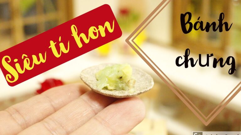 Làm bánh chưng siêu tí hon ăn Tết  食べられるミニチュア　　ベトナム風チマキ