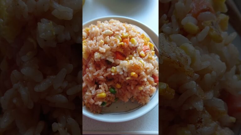【きつね亭🦊へようこそ】めちゃくちゃずぼらケチャップライス作り方👇🏻(Homecooking）catsuprice