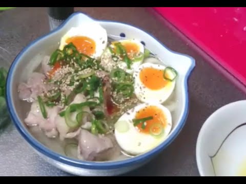 【料理レシピ】鶏の塩だれうどんの作り方♪
