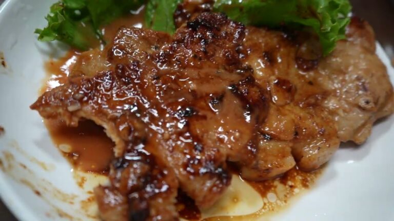 すげぇうまそーロースみそ焼きにんにく味噌トンテキを焼いて食べる。五徳を新しく買ってみた。