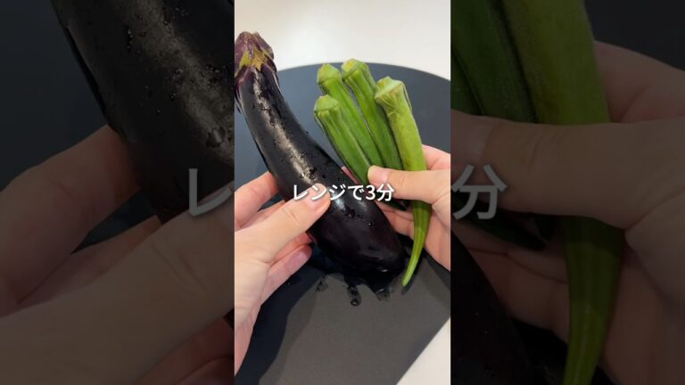 レンジで3分！茄子とオクラの最強ズボラ煮浸し