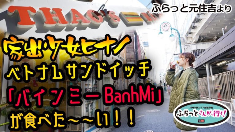 ふらっと元住吉〜ベトナムサンドウィッチ Thao's で腹ぺこでテイクアウトのバインミーをランチにゲットし、ピクニック気分でいくつもほお張って見た結果、どれも美味しくてすでにベトナム旅行気分に！ﾜﾗ