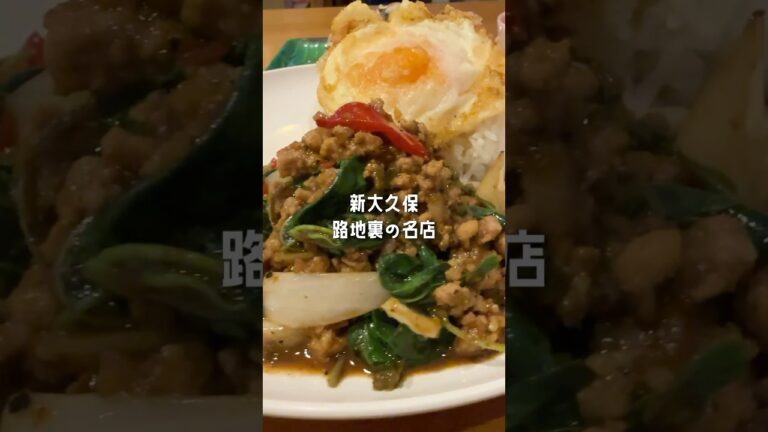新大久保のタイ料理店ヤワラート新大久保のガパオライスが本当にうまくておすすめ！