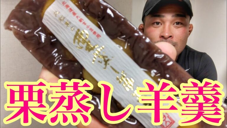 大きな栗蒸し羊羹を食す‼️‼️