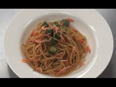 桜海老とオクラの春パスタ（kei）