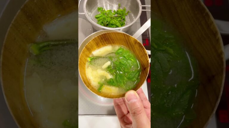 「コシアブラ」の味噌汁を作ってみた！#Shorts