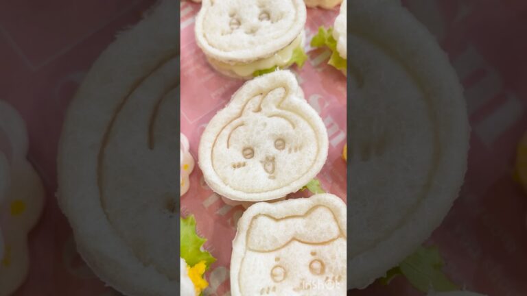 【保存版】クッキー型で作るちいかわサンドイッチが可愛すぎました🐰💖　#shorts