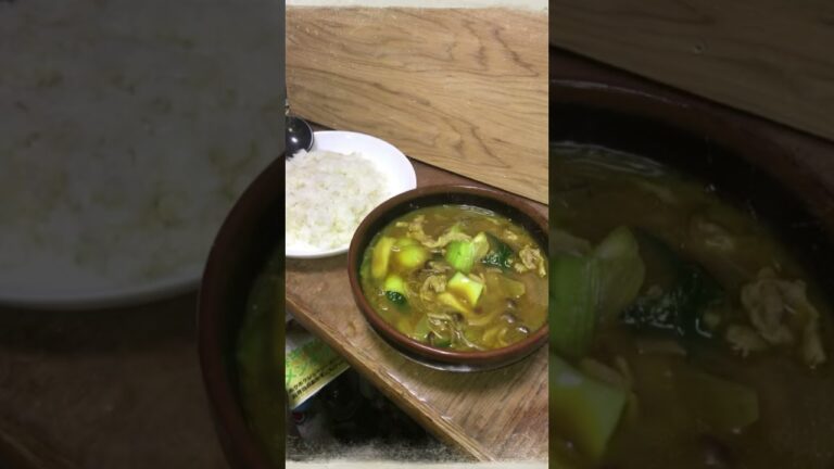 男飯！レトルトカレーで作ったスープカレー！
