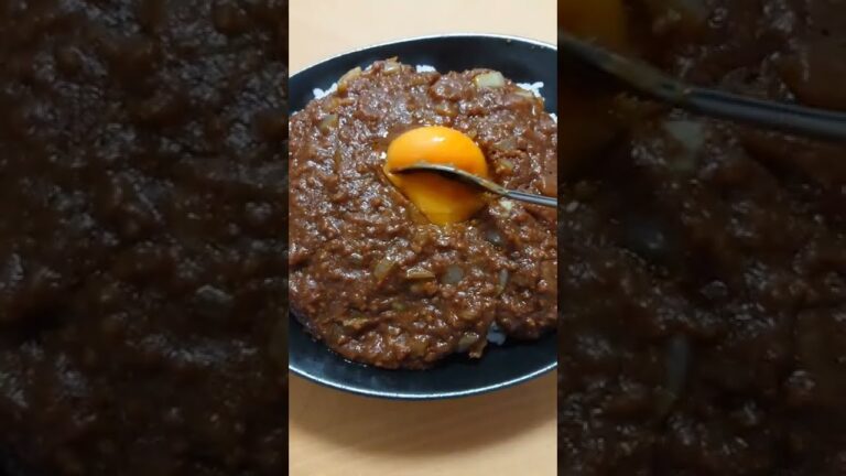 時短キーマカレー　一人暮らしのズボラ飯